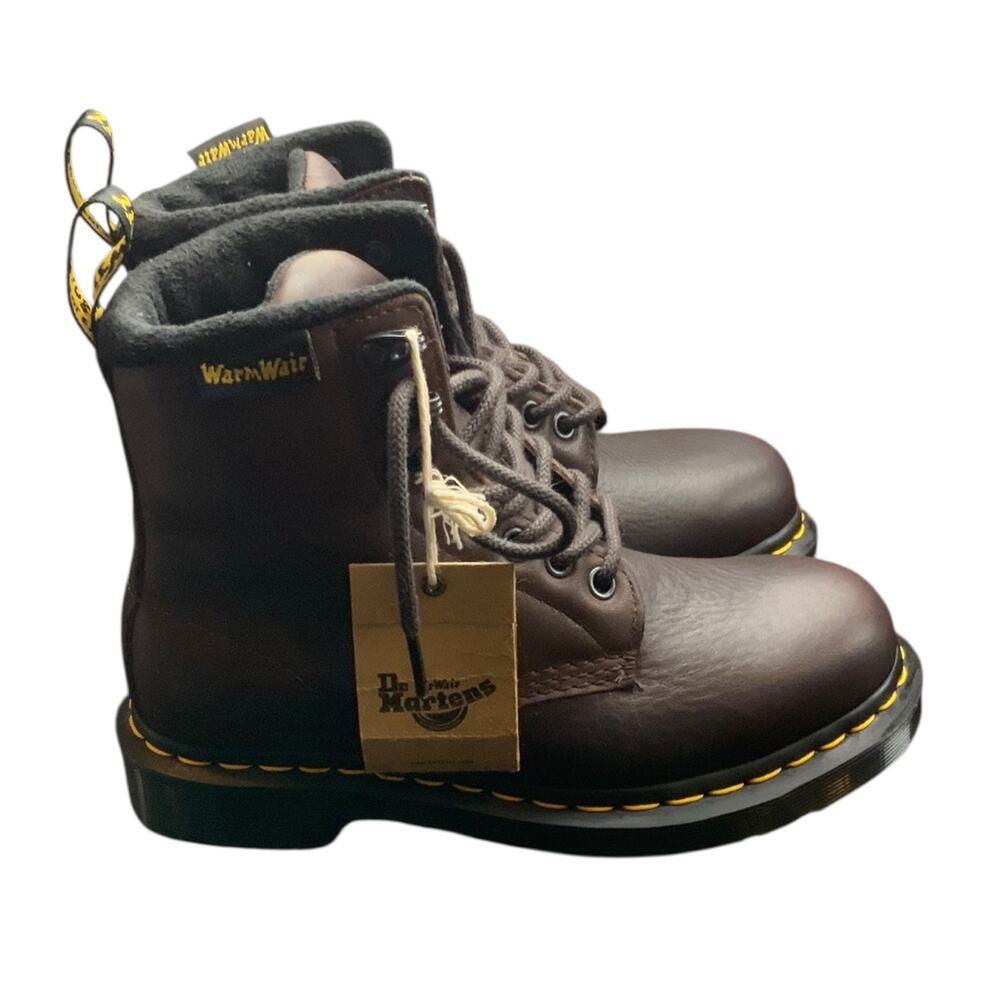 Dr Martens 1460 WarmWair Brown Leather Boots Women’s 5 EU 36 Lace Up 27816
